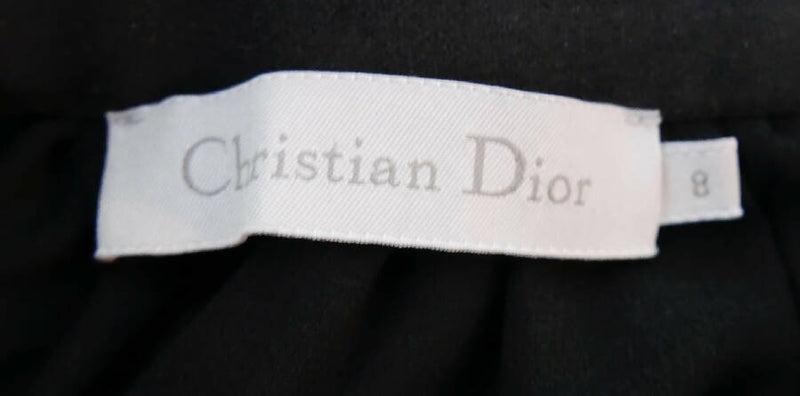 Dior girl's black polka dot tulle layered tutu skirt