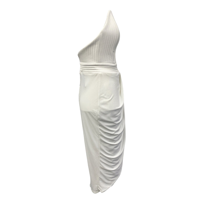pre-owned ZHIVAGO white strapless dress