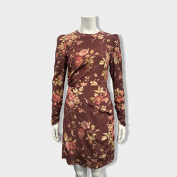 pre-owned ZIMMERMANN floral print silk dress | Size UK6