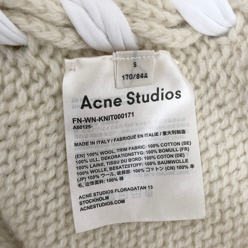 ACNE STUDIOS ecru wool jumper