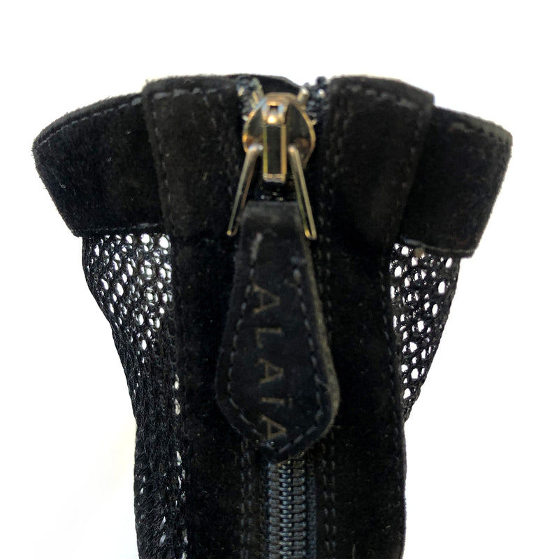 ALAÏA black suede heels
