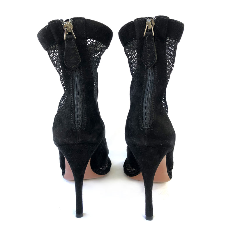 ALAÏA black suede heels