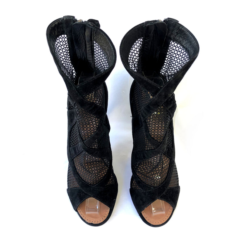 ALAÏA black suede heels