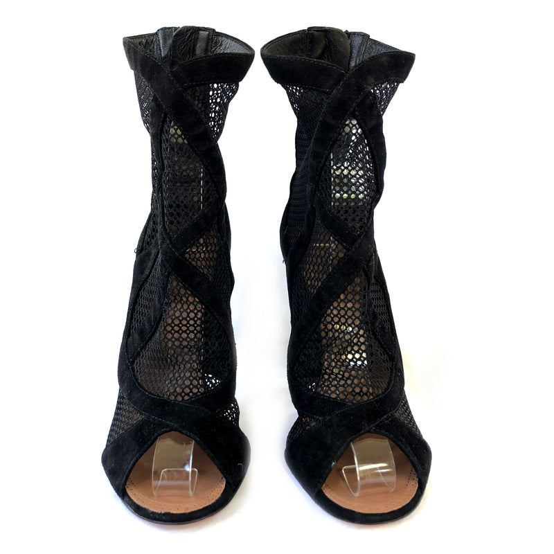 ALAÏA black suede heels