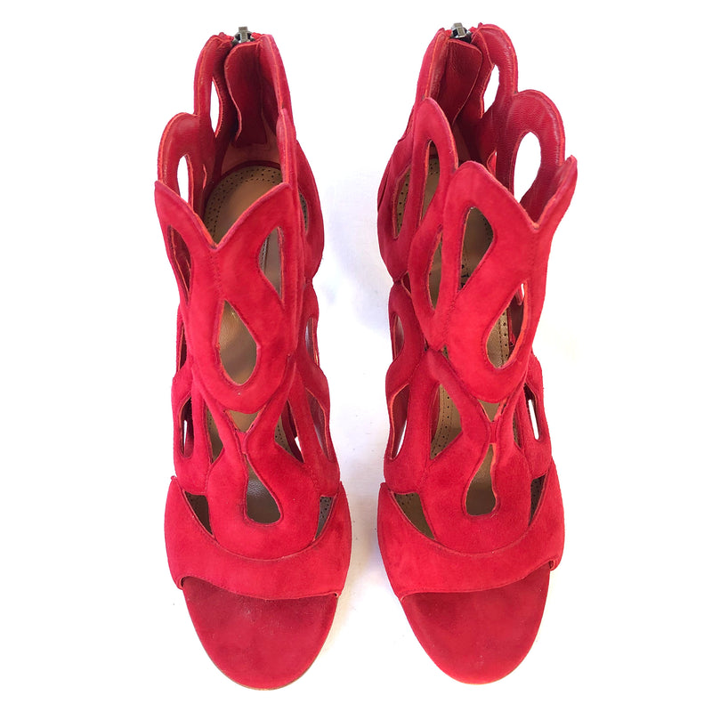ALAÏA red suede heels