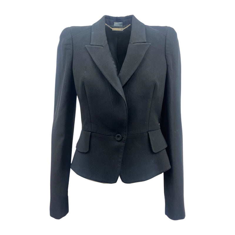 pre-loved ALEXANDER MCQUEEN black tuxedo style jacket | Size IT42