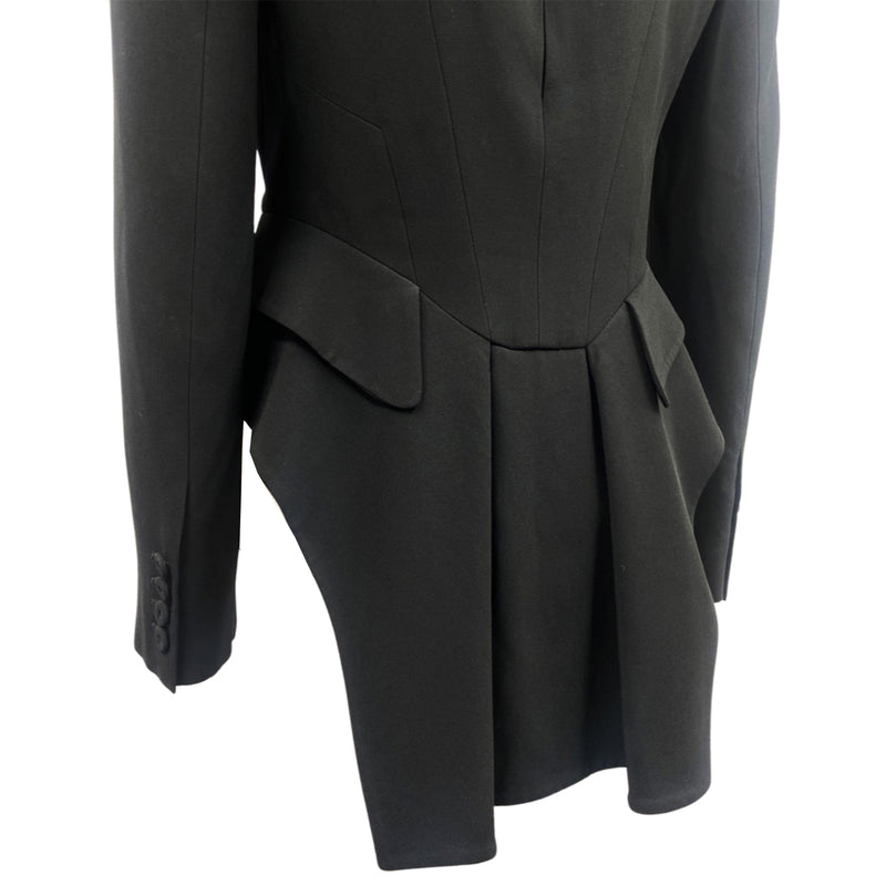 pre-owned ALEXANDER MCQUEEN black tuxedo style jacket | Size IT42