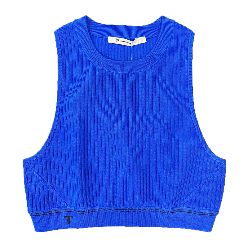second hand T by Alexander Wang Blue Cropped Top