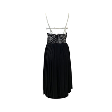 Alexander Wang mid-length pleated black dress – Loop Generation