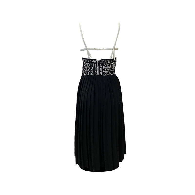 pre-loved Alexander Wang mid-length pleated black dress
