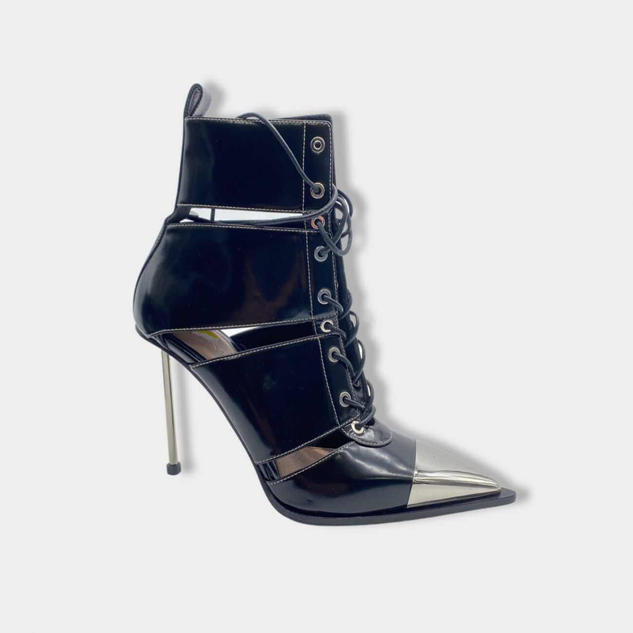 Alexander McQueen Authenticated Leather Heel