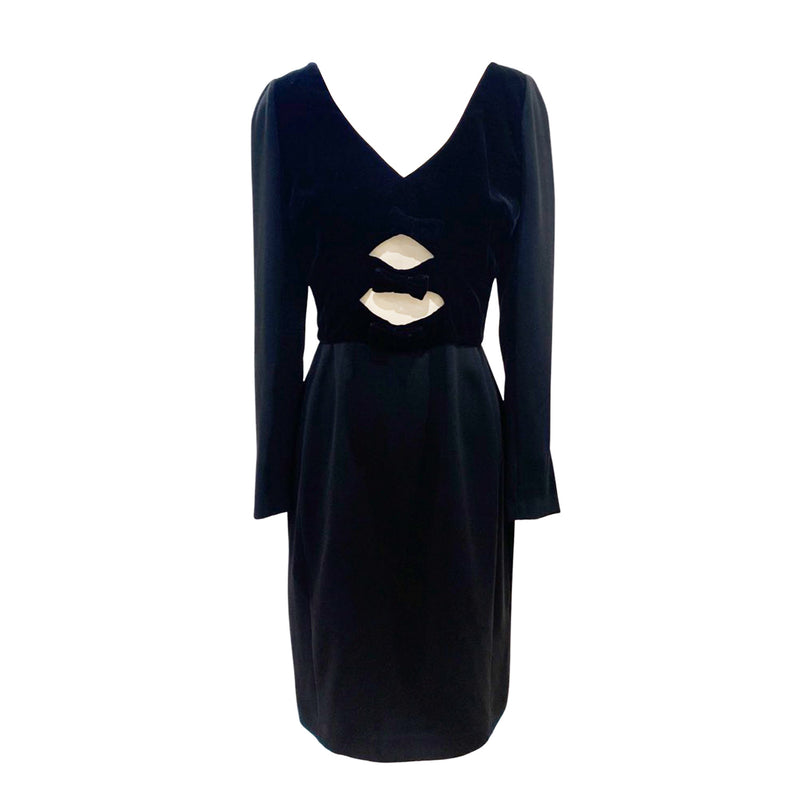 pre-owned Altuzarra black velvet dress | Size IT42