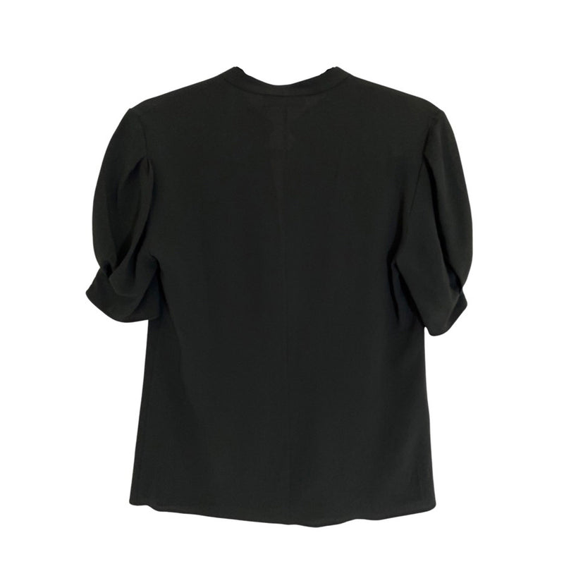 pre-loved Altuzzara black silk blouse | Size FR36