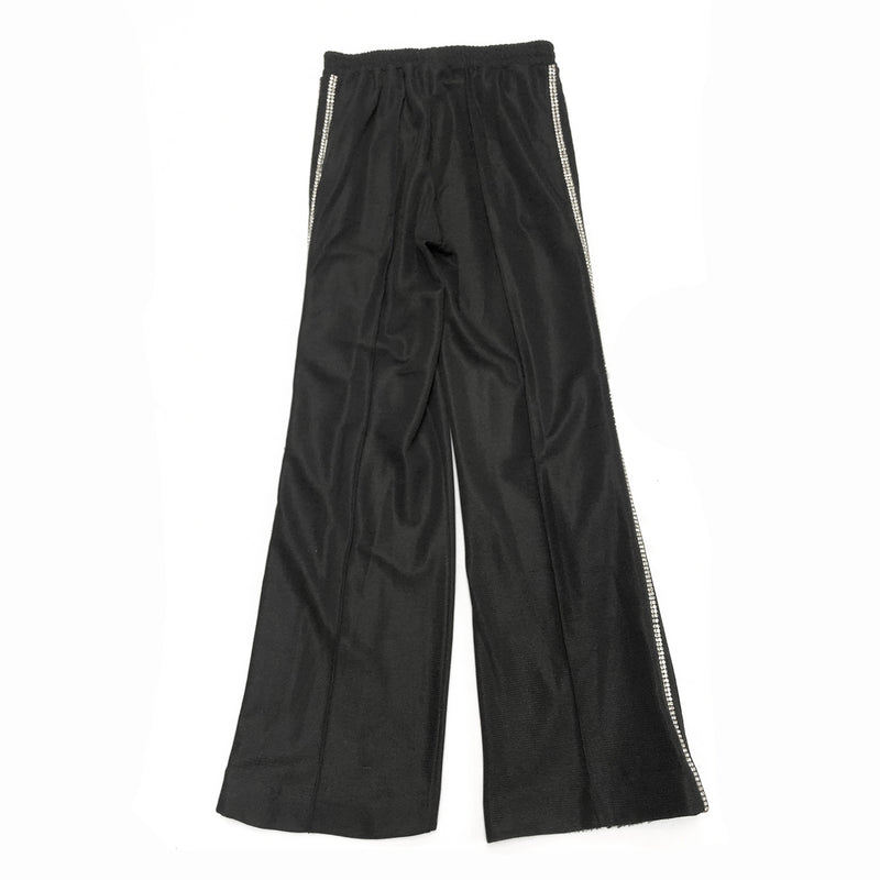 AREA black crystal-trimmed trousers