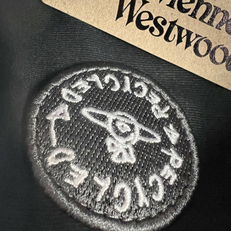 Vivienne Westwood black Re-Vegan grained small crossbody bag