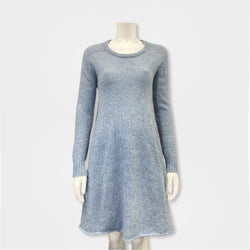 pre-loved BALENCIAGA blue woolen dress | Size FR40