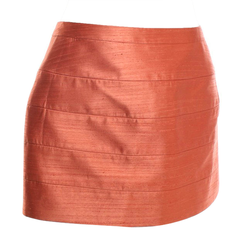 Balenciaga orange mini skirt 