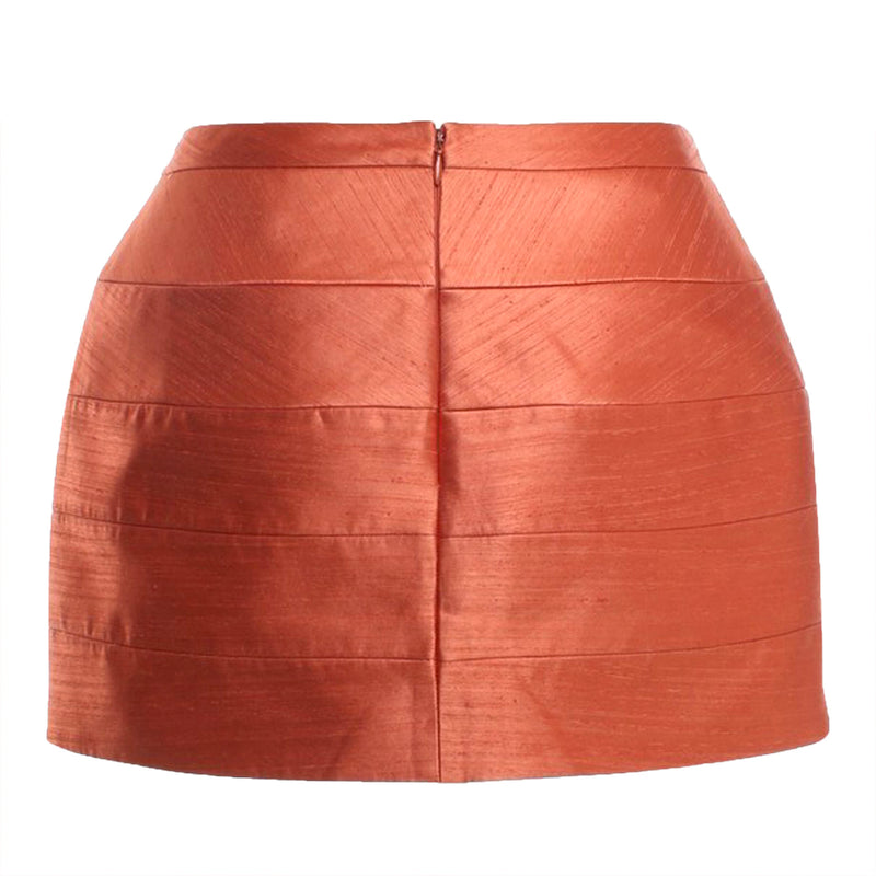 Balenciaga orange mini skirt 