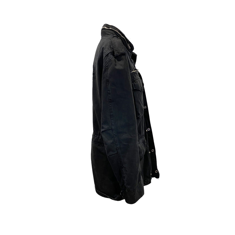 Balmain black military-style jacket