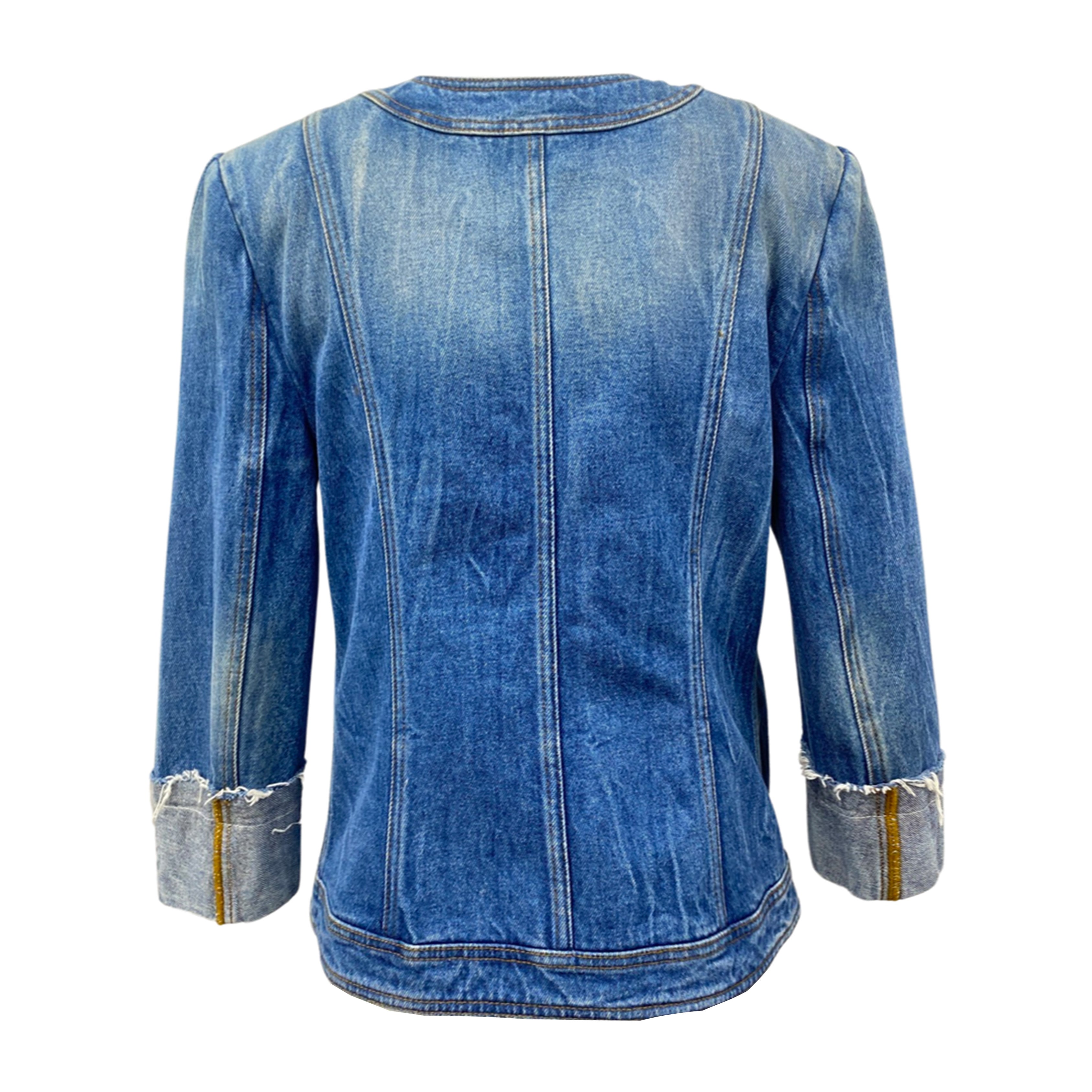 IetpShops | Balmain Kids TEEN logo-print T-shirt Blau | Women's Clothing | Balmain  Denim jacket