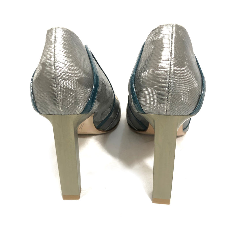 BETTINA VERMILLON silver heels