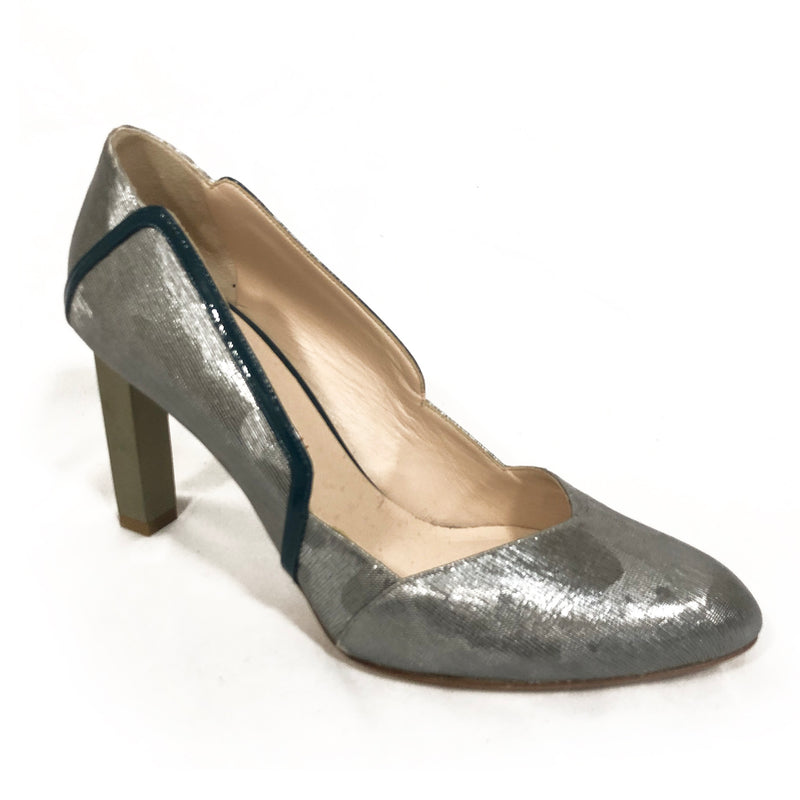 BETTINA VERMILLON silver heels