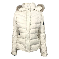 Bogner cream puffer ski jacket 