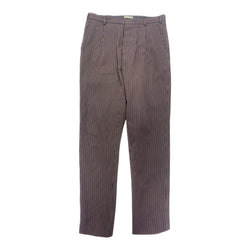 pre-loved BOTTEGA VENETA brown cotton stripped trousers | Size IT48