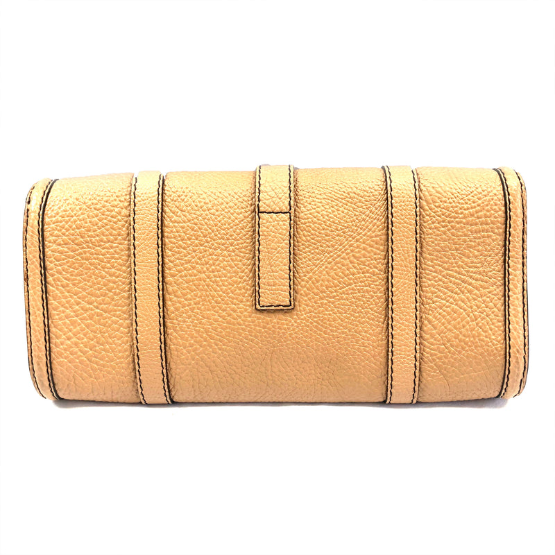 Burberry beige leather clutch