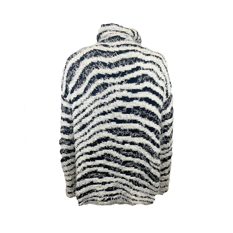 By Malene Birger black and white Dianella turtleneck sweater Loop Generation
