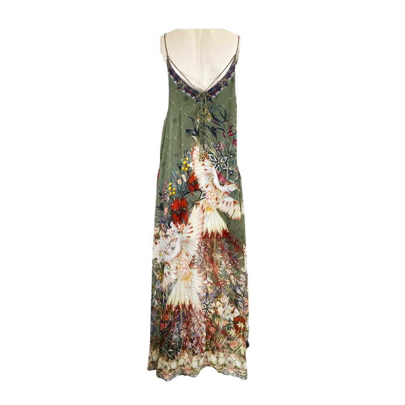 second-hand Camilla silk multicolour print dress | Size XS