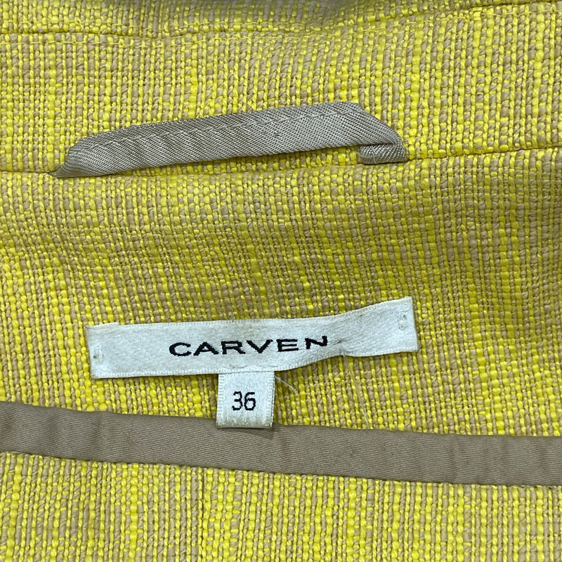 Carven yellow double-breasted jacket
