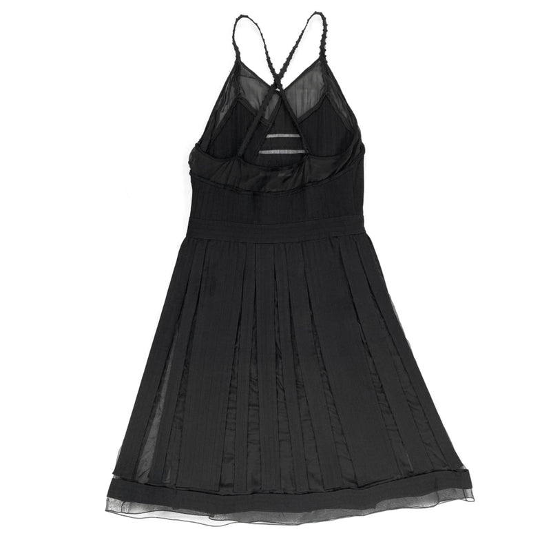 CHANEL black silk dress