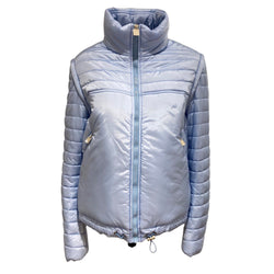 pre-owned CHANEL blue puffer ski jacket | Size FR42