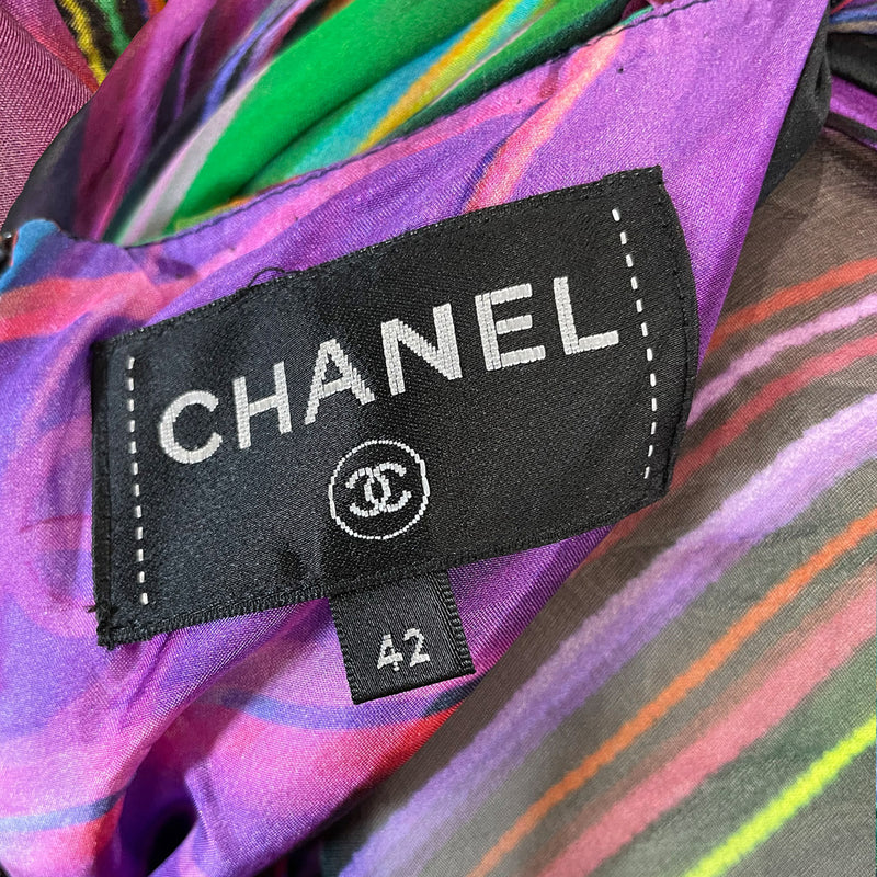 Chanel print midi dress