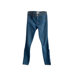 pre-loved CHANEL navy jeans | Size FR36