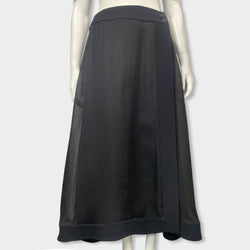pre-loved CHANEL black silk skirt | Size FR40