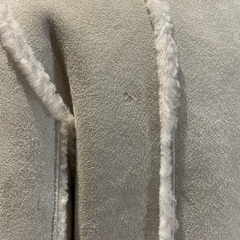 Chanel Sheepskin Beige and Grey coat