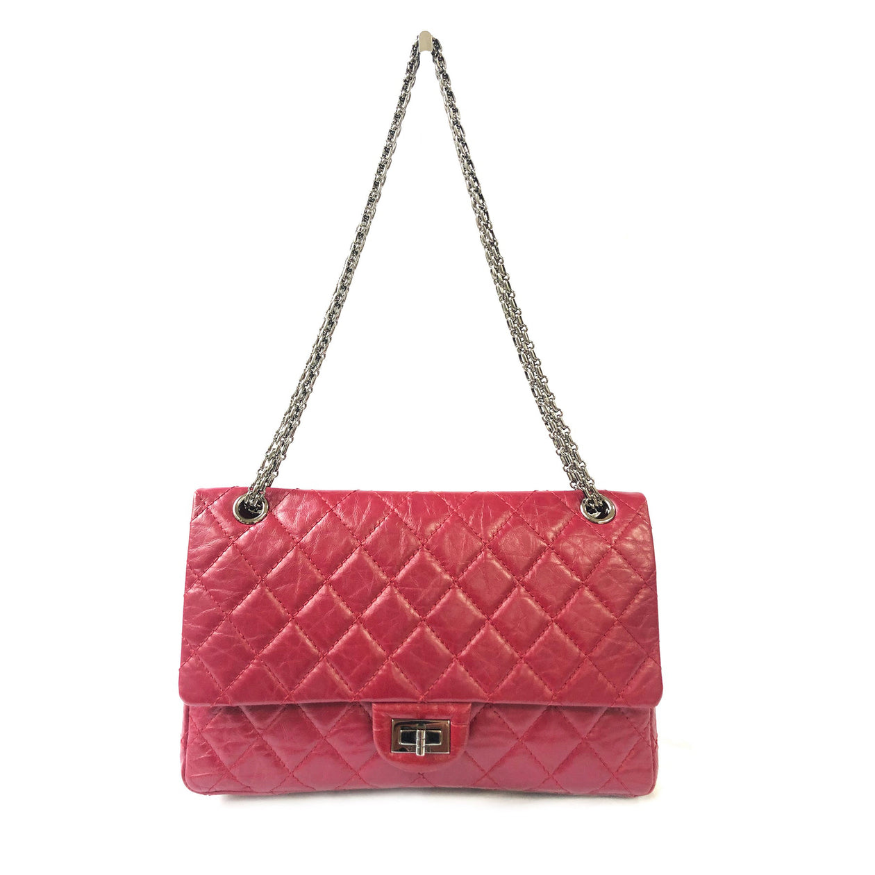 CHANEL 2.55 raspberry red leather handbag – Loop Generation