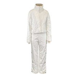  Second hand Chanel white ski set - jacket and trousers | size FR38