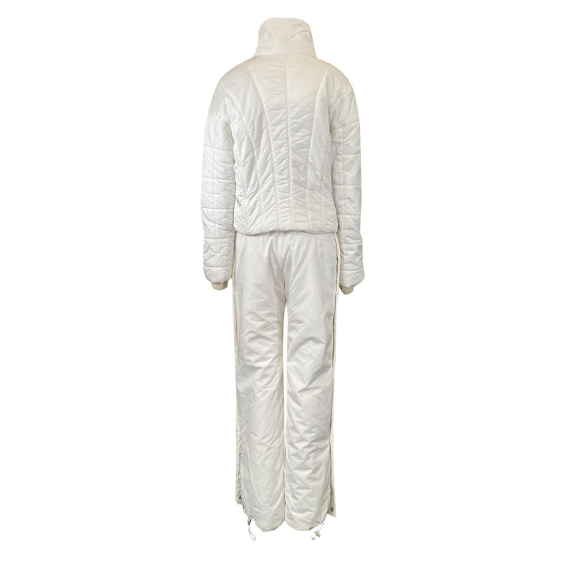 Chanel white ski set - jacket and trousers