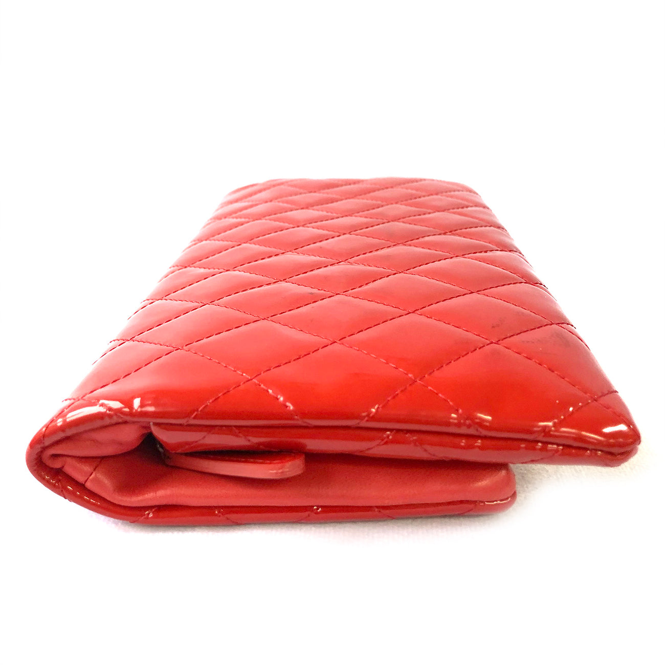 Chanel Red Patent Reversible Reissue Clutch - Ann's Fabulous Closeouts