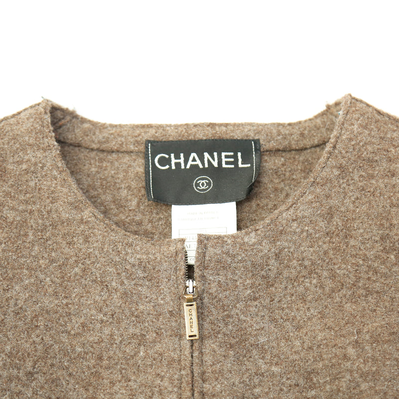 Chanel brown wool jacket