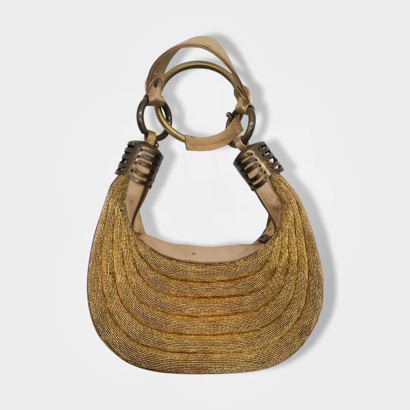 pre-loved CHLOÉ golden Hobo handbag