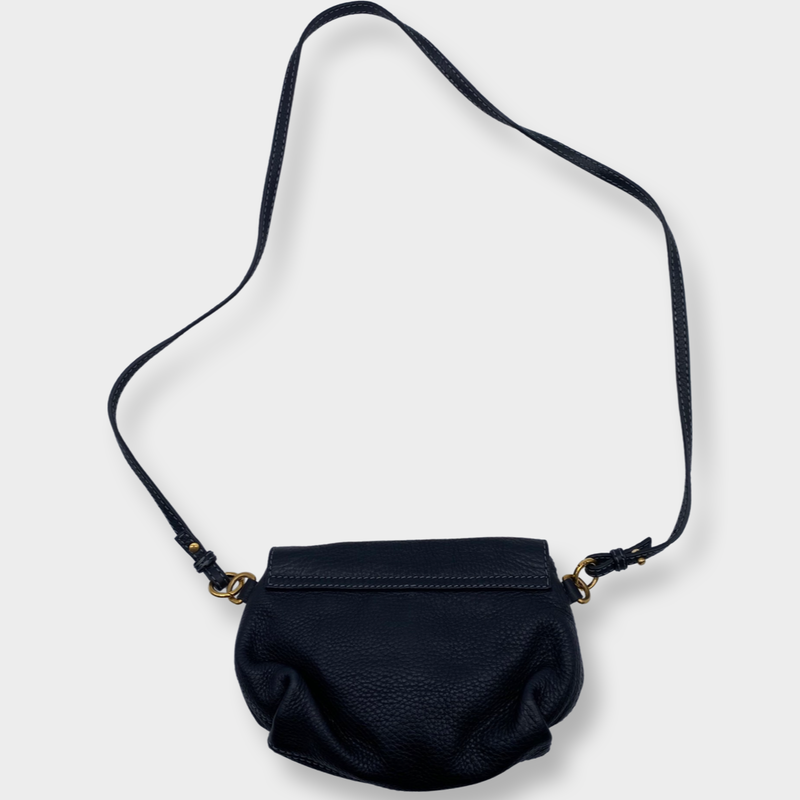 CHLOÉ black leather mini handbag