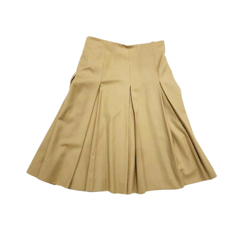 pre-loved CHLOE camel woolen mid-length skirt | Size FR36