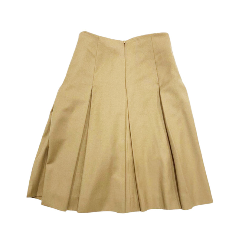 second-hand CHLOE camel woolen mid-length skirt | Size FR36