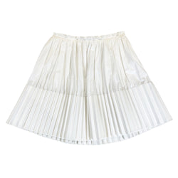 pre-loved CHLOE white pleated mini skirt | Size FR36