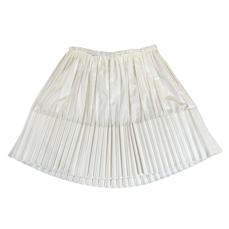 pre-owned CHLOE white pleated mini skirt | Size FR36
