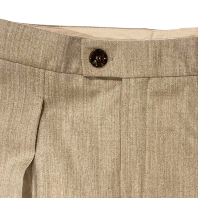 CHLOÉ beige woolen trousers with back pockets